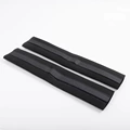 Black no pattern velcro pair with zip ties