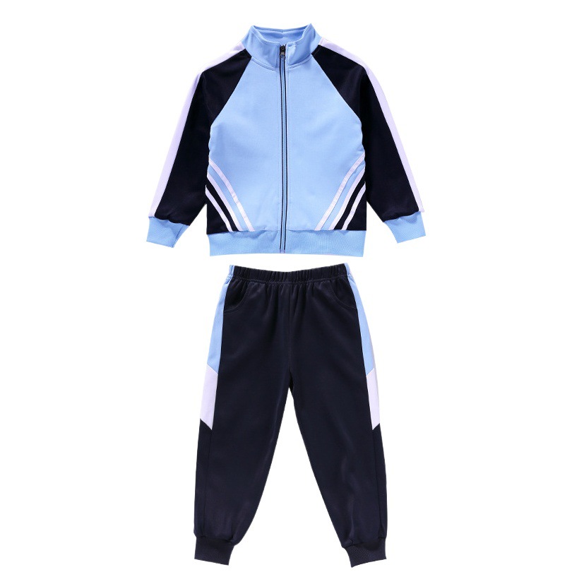 Wei Yi Cloth New School Uniform for Primary and Secondary School Students Children's Class Suit Gary Sports Suit Kindergarten Garden Suit Spring and Autumn Suit