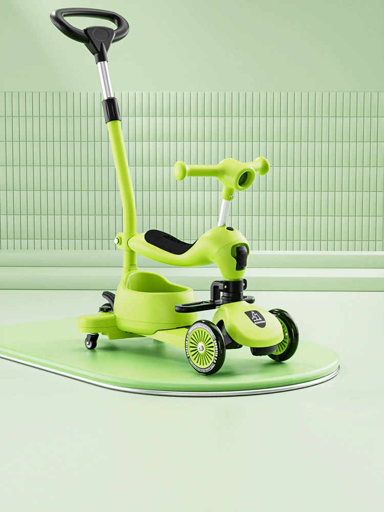 Children's universal scooter with seat for early age, 0-3-6 years