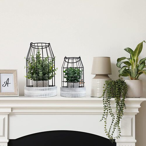 Cross-border American-style iron candlestick decoration metal creative candle holder vintage candlestick wooden tray candle base