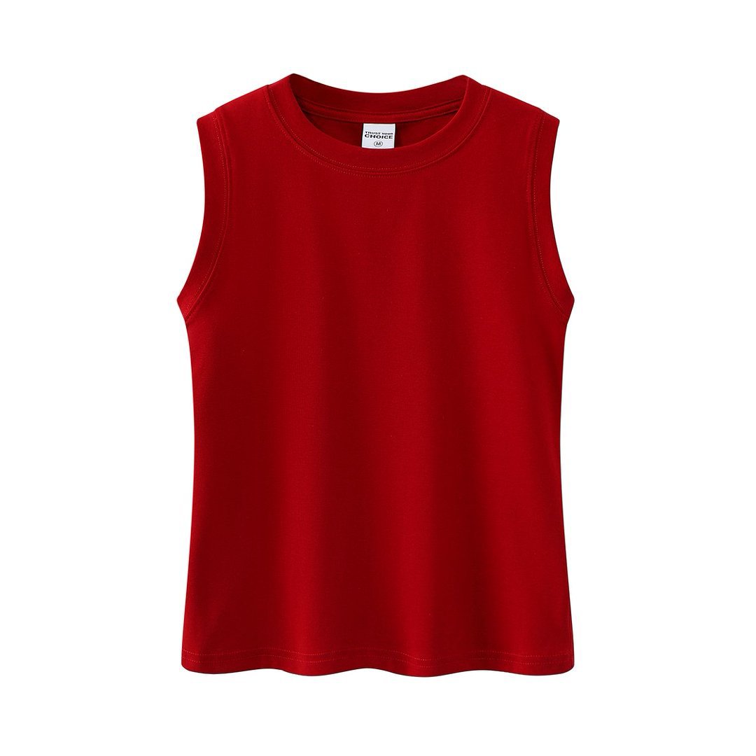 Playera sin Mangas Deportiva para Hombre de Algodón Transpirable para Ocio y Deporte
