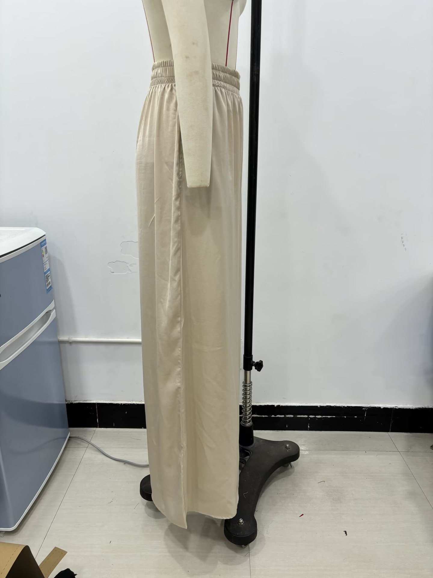 Women's 2024 Summer New Style Elastic Waist Fashion Wide Leg Pants_voghion.com