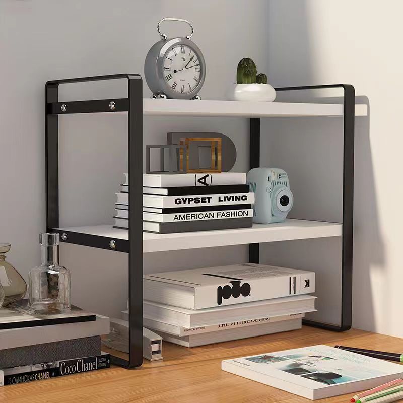 Desktop Storage Rack Multi-Layer Dormitory Iron Art Peripheral Computer Desk Storage Rack Simple Layered New Ornaments Organization