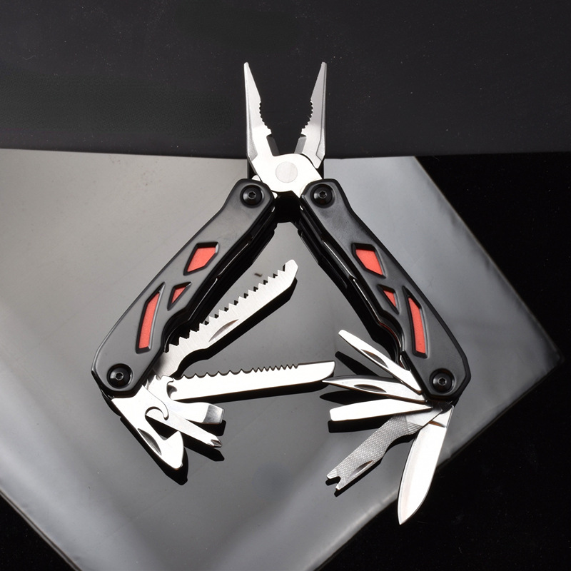 SQT Shunquan 1509 alicates multifunción plegables para llevar al aire libre y al aire libre, alicates de cuchillo de combinación