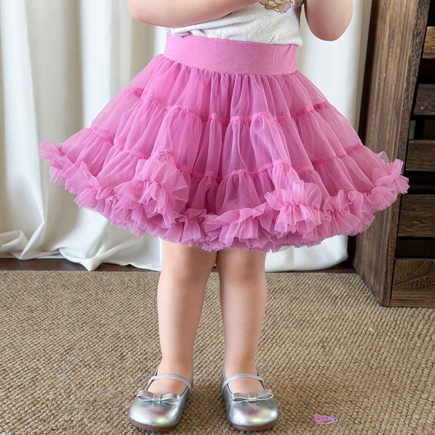 Caña de azúcar de pera ropa infantil para niñas de mitad de cuerpo de verano delgado estilo extranjero Tutu-Tung falda infantil falda corta bebé