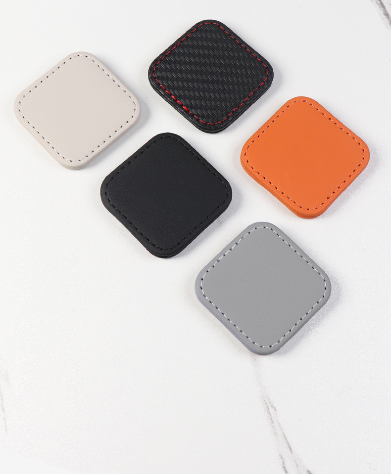 Magnetic safety belt limiter for car, anti-collision and noise-reducing fixing patch for car seat belt, interior accessories