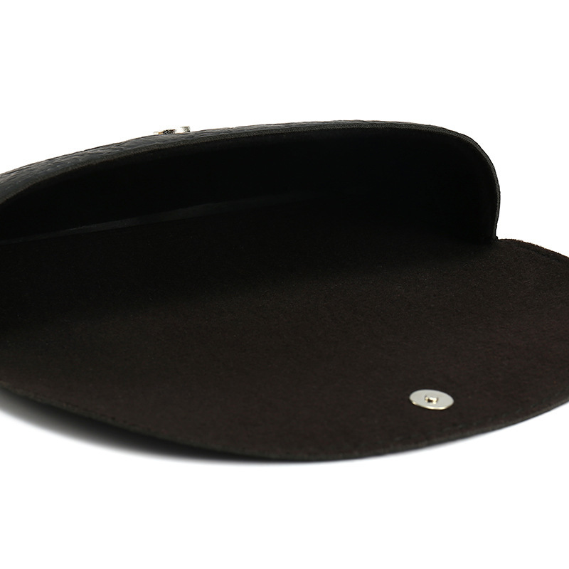 Venta directa de fábrica nueva caja de gafas simple pu suave bolsa gafas caso viaje conveniente gafas de sol gafas caso gafas bolsa