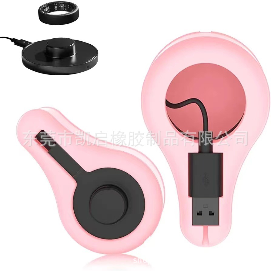 (2개) 모든 크기를 위한 아마존 새로운 오우라 반지 GEN3 충전기 실리콘 케이스 6-13