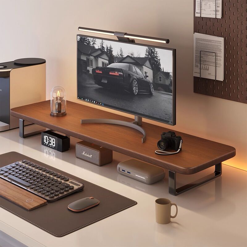 Desktop Computer Elevated Office Workstation Screen Base Support Stand Monitor Stand E-Sports Desktop Storage Rack