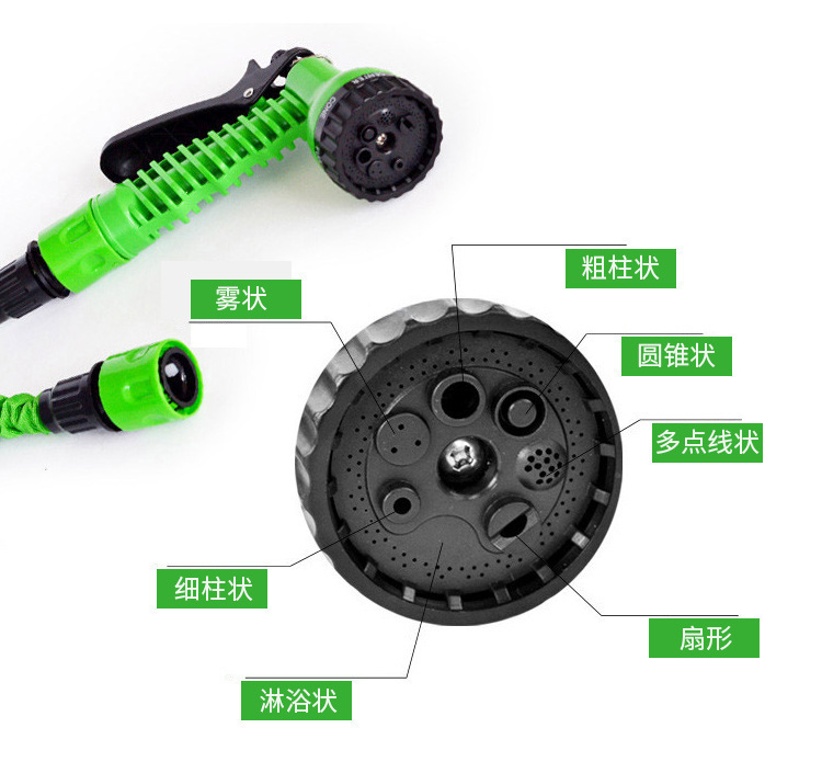 Manufacturer Supplies Multi-Purpose Car Wash Water Gun, Garden Hose, Magical Telescopic Magic Hose, Wholesale High-Pressure Hose