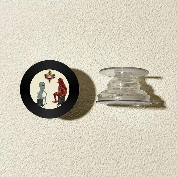 Grabación de CD vinilo redondo airbag soporte adhesivo tipo teléfono móvil adhesivo 360 ° giratorio telescópico succión magnética de corriente de marea