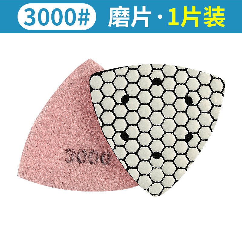 Tabletas triangulares de molienda en seco Piletas de pulido en seco de piedra de mármol Piedra de cuarzo Pulido de granito Pulido de molienda universal