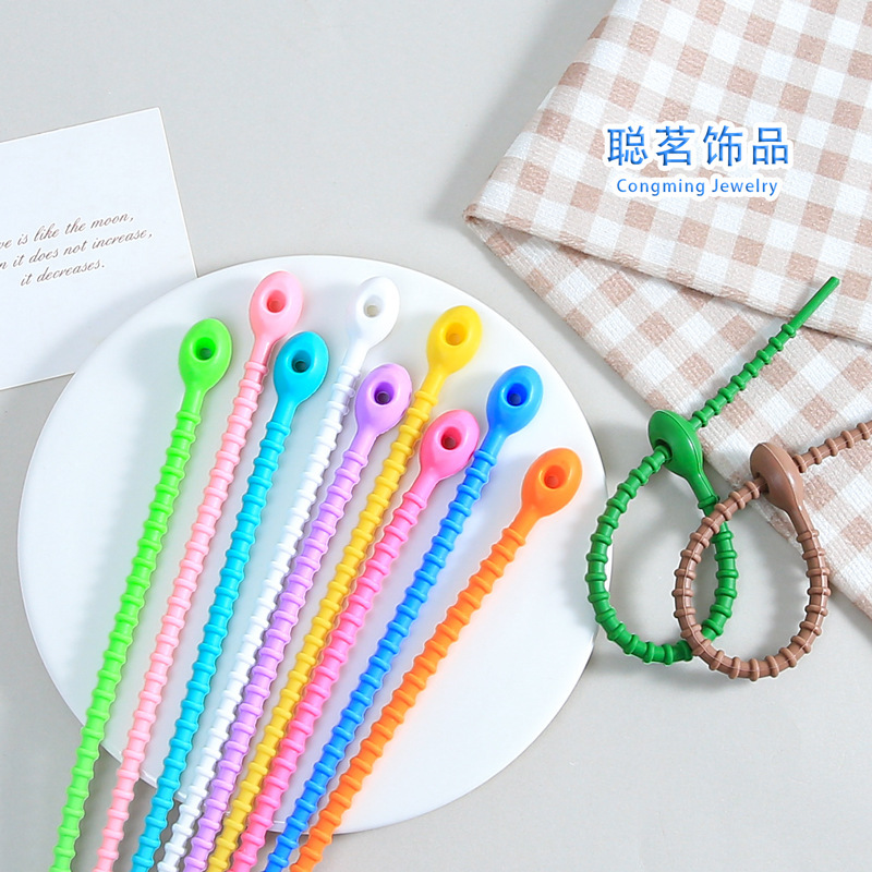 Colorful Silicone Tadpole Tie Accessories, Stretchable Soft Keychain Materials, Pendant Dolls, Toy Ornaments Colorful Silicone Tadpole Tie Accessories, Stretchable Soft Keychain Materials, Pendant Dolls, Toy Ornaments