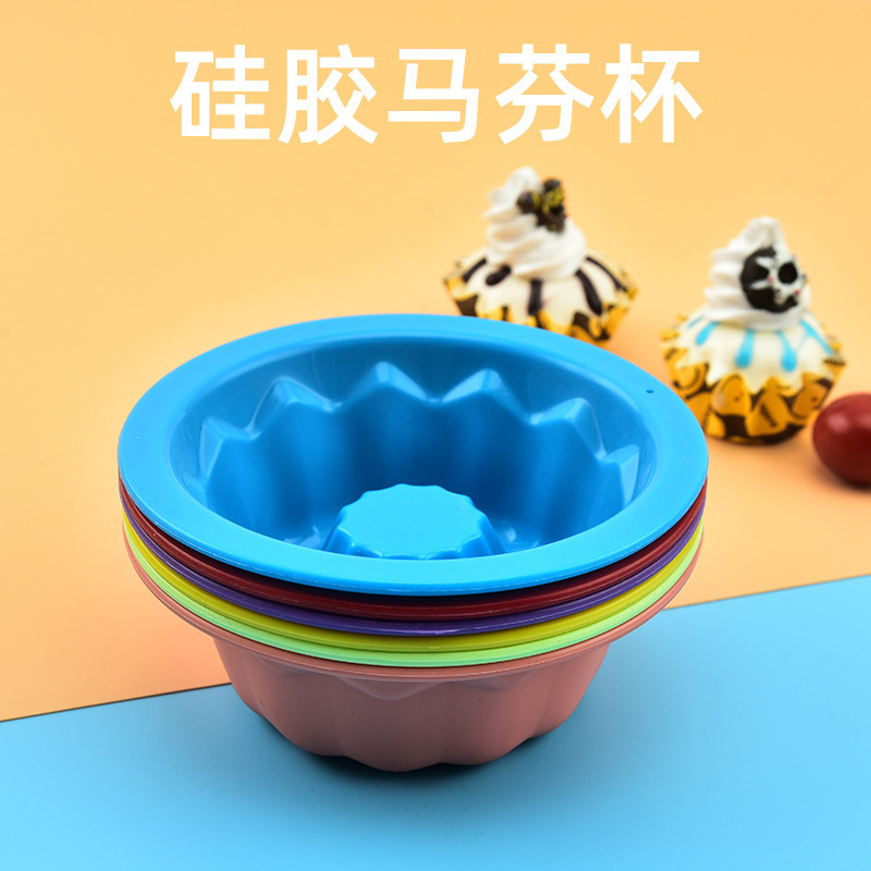 Cross -border Amazon Silicon Malans Cup Round Cake Cup Pudding Jelly…