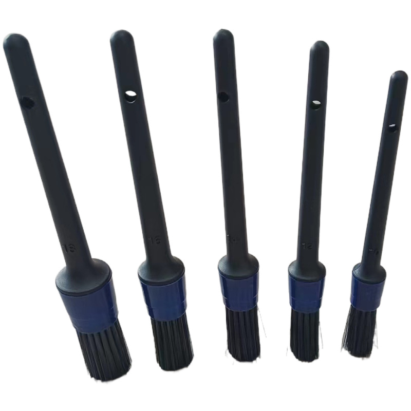 Cepillo de limpieza interior del coche 5-piece Wheel Hub beauty Maintenance gap cabeza redonda cepillo de lavado de coches detalle multifuncional cepillo