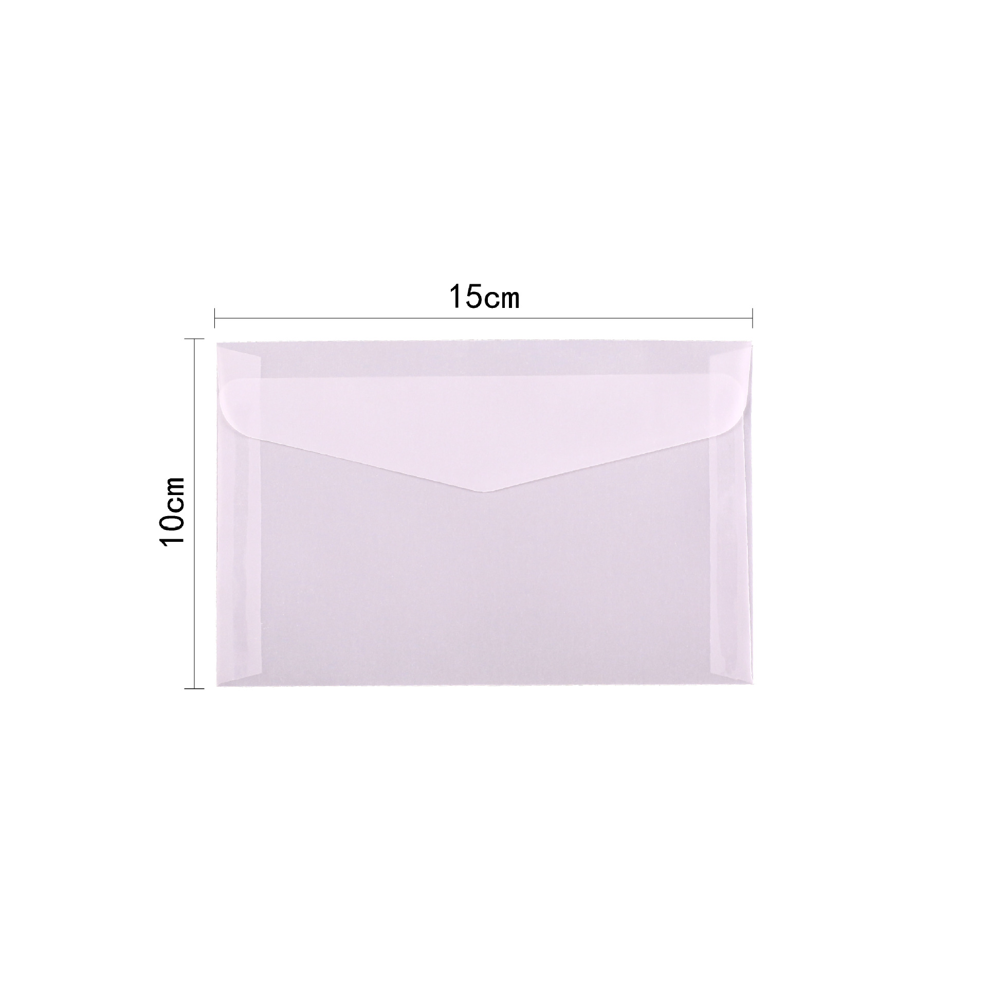 Sobres de papel de ácido sulfúrico transparente al por mayor bolsa de embalaje de invitación de boda tarjeta de bronceado manicura de sentido avanzado bolsa de sobres en blanco