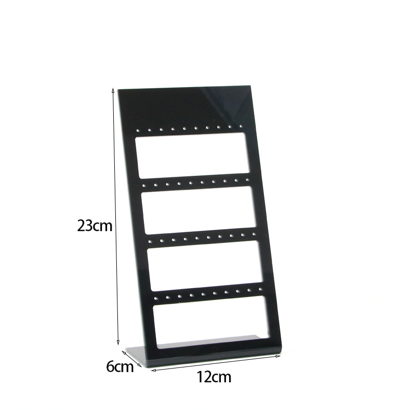 Simple Style Square Arylic Hollow Out Jewelry Rack display picture 3