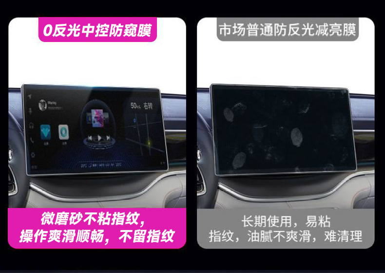 Car Navigation Film Universal Customizable Instrument Central Control Touch Screen Anti-Reflective Electric Vehicle Display Dimming Film
