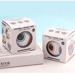 Cross-border 12-hole magic rainbow ball press fun Rubik's cube educational toy magic finger small football decompression artifact