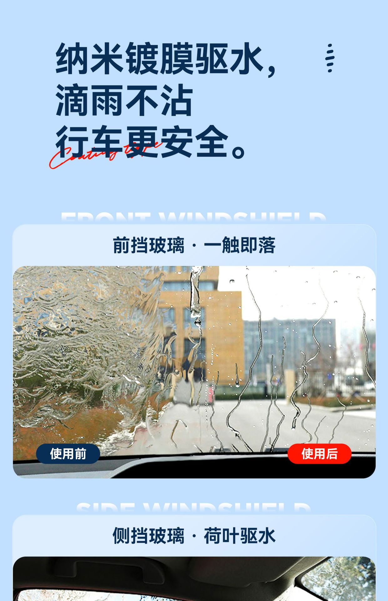 Auto glass water plating crystal four seasons general winter car strong oil film removal agent wiper fluid antifreeze minus 40