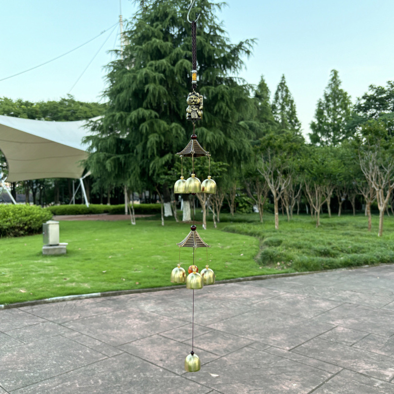 古風二階鈴金属風鈴庭花園ドーパミン衝突音家庭吊り下げ招財装飾|undefined
