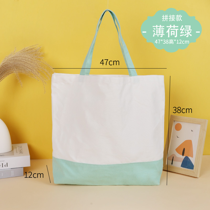 Bolsa de lona publicidad personalizada bolsa de algodón bolsa de compras en Blanco Bolsa de lona de un solo hombro logotipo impreso personalizado