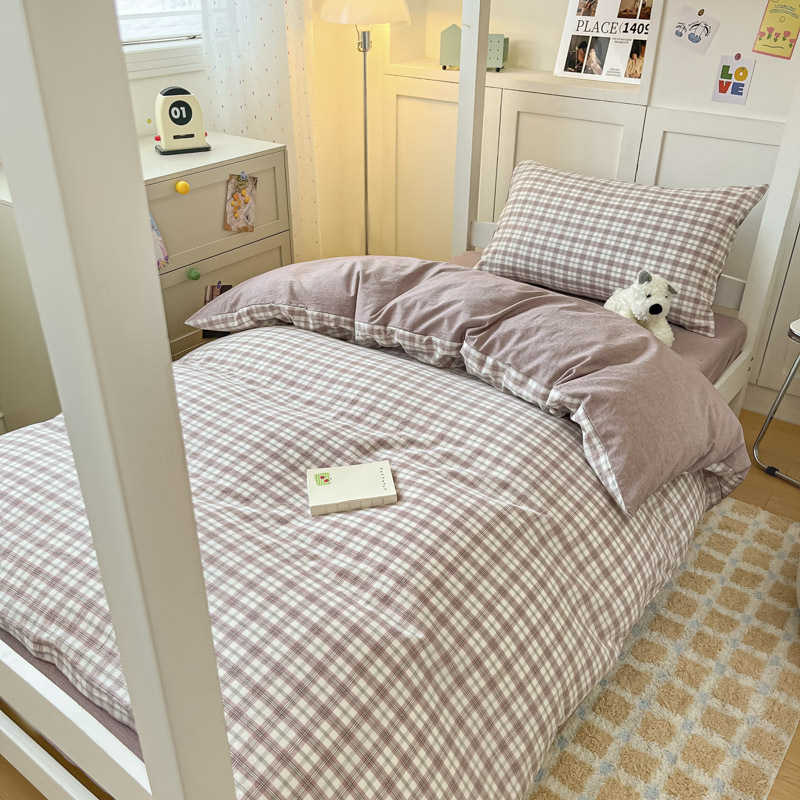 Temporada de estudiantes Sábanas de dormitorio de estudiantes Juego de tres piezas Dormitorio de estudiantes Funda de edredón individual Dormitorio Juego de sábanas para literas