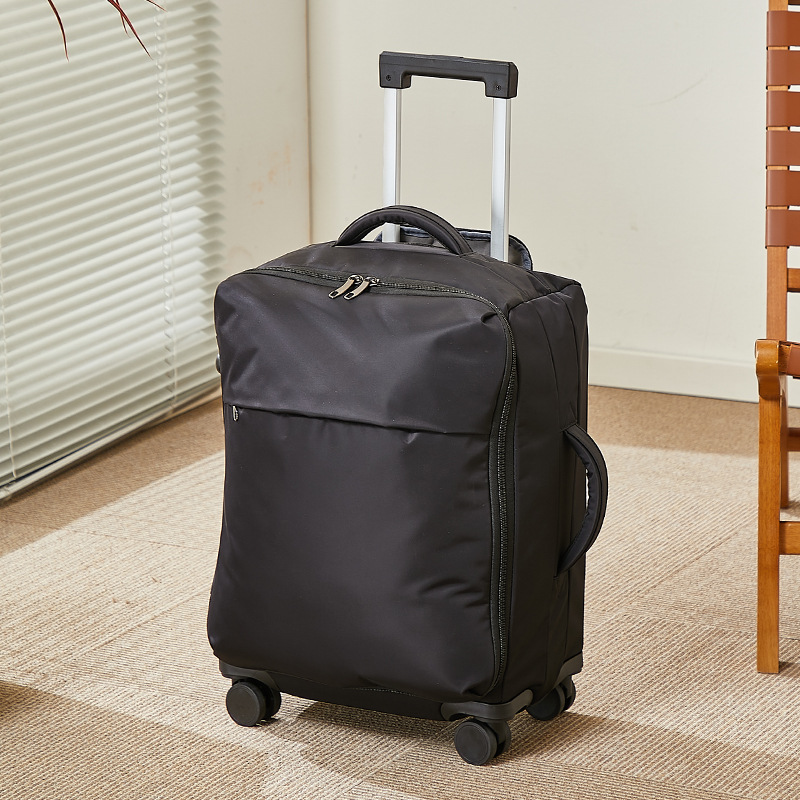 Maleta de nylon transfronteriza 20 pulgadas maleta de viaje ultraligera puede embarcar en bolsa de tela ligera de aluminio puro tracción rueda universal