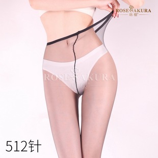 Luoying 0D Ultra-thin 512-pin Sexy Silk Stockings Women's Thin Sexy Black Tiptoe Pantyhose Passion 8489
