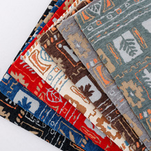 厂家直供雪尼尔提花布 鞋帽沙发箱包雪尼尔色织提花民族风面料