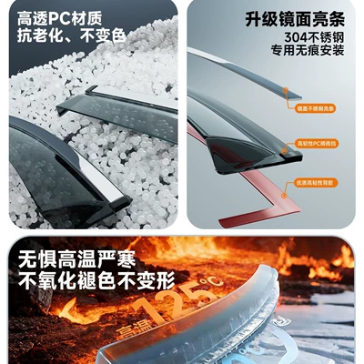 Rain shield Q05/A05/E07 rain guards, window