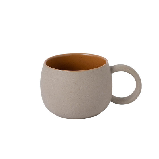 Chaozhou coffee cup and saucer retro stoneware Middle East cross-border export foreign trade creative personality simple Garland ceramic