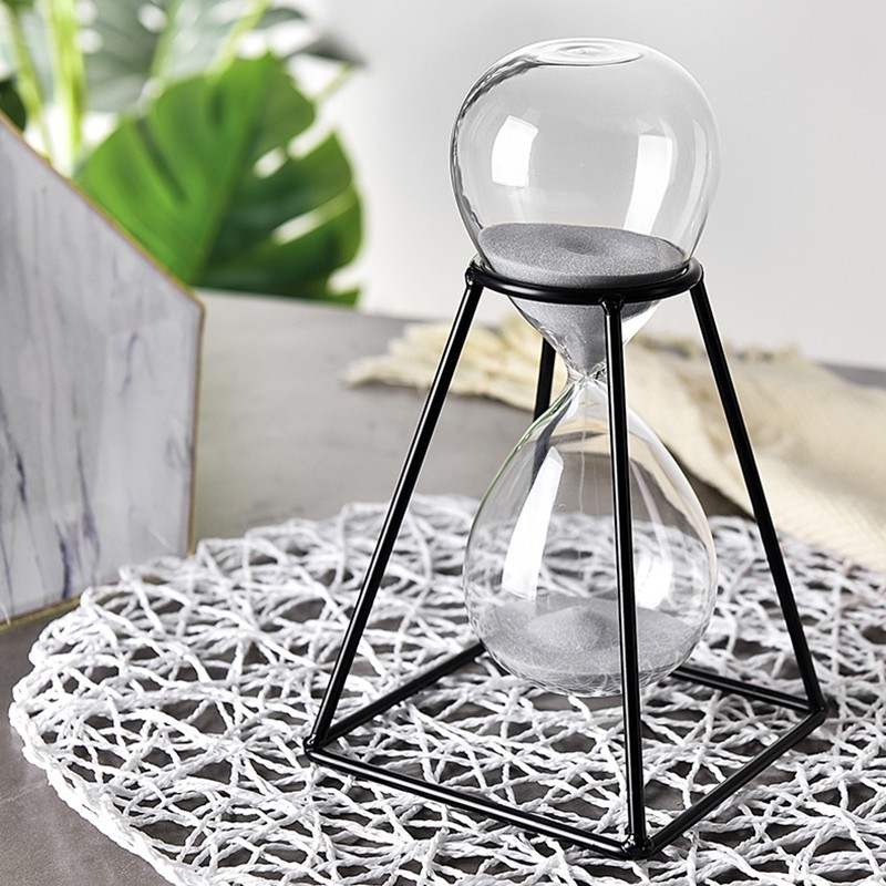 Directo de fábrica metal reloj de arena temporizador 30 minutos Estilo nórdico decoración timing reloj creativo
