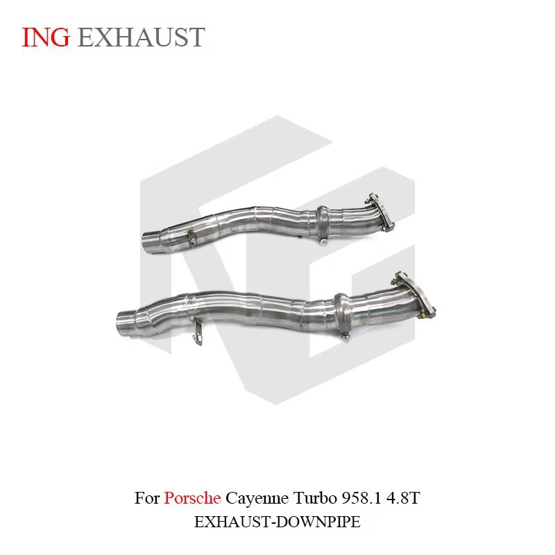Suitable for Porsche Cayenne Turbo 958.1 4.8T front exhaust pipe stainless steel