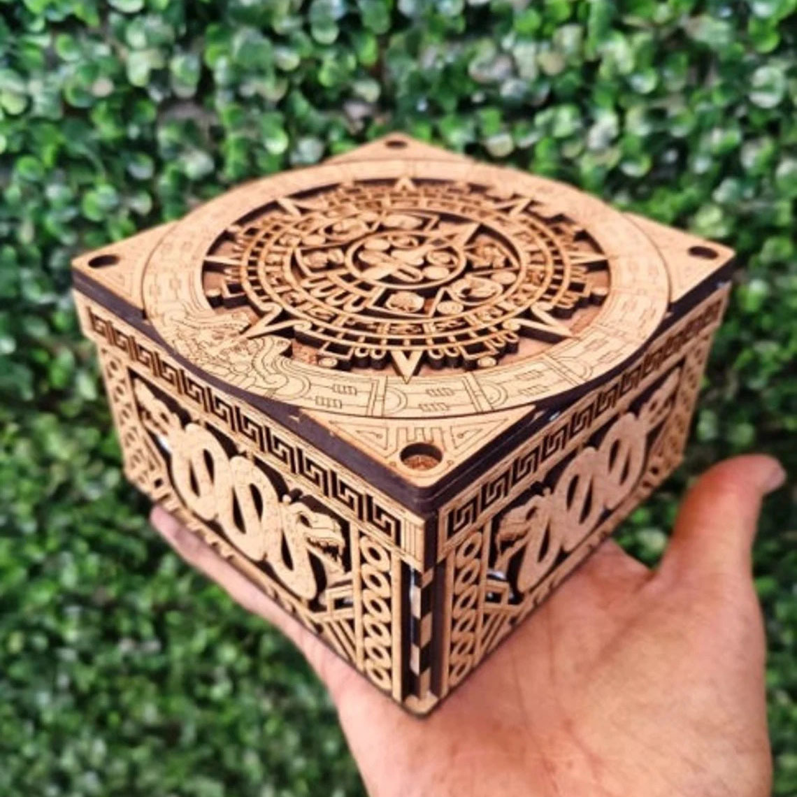 Cross Border Wooden Magic Secret Puzzle Box Brain Teasers IQ Smart…