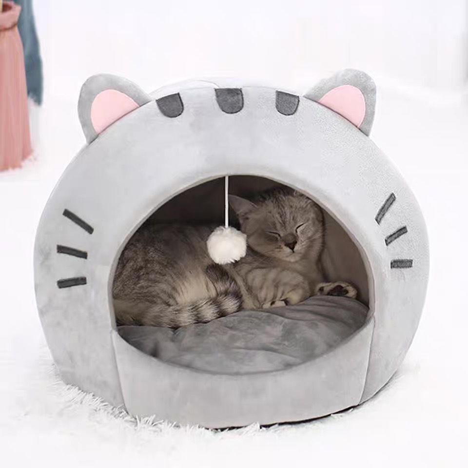 Polyester Cat Nest Winter Warm Closed Shelter