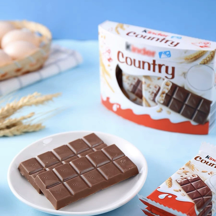 Итальянские детские печенье Kinda Calzer Milk Milk Cocoa Cocoa Crispy Crispy печенье 128 г*20 коробок