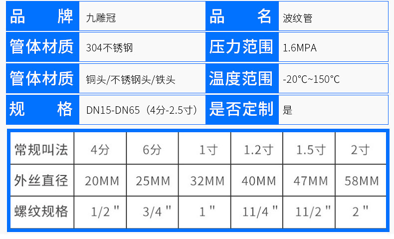 304不锈钢空调波纹管空调管-中央空调不锈钢金属波纹管厂家