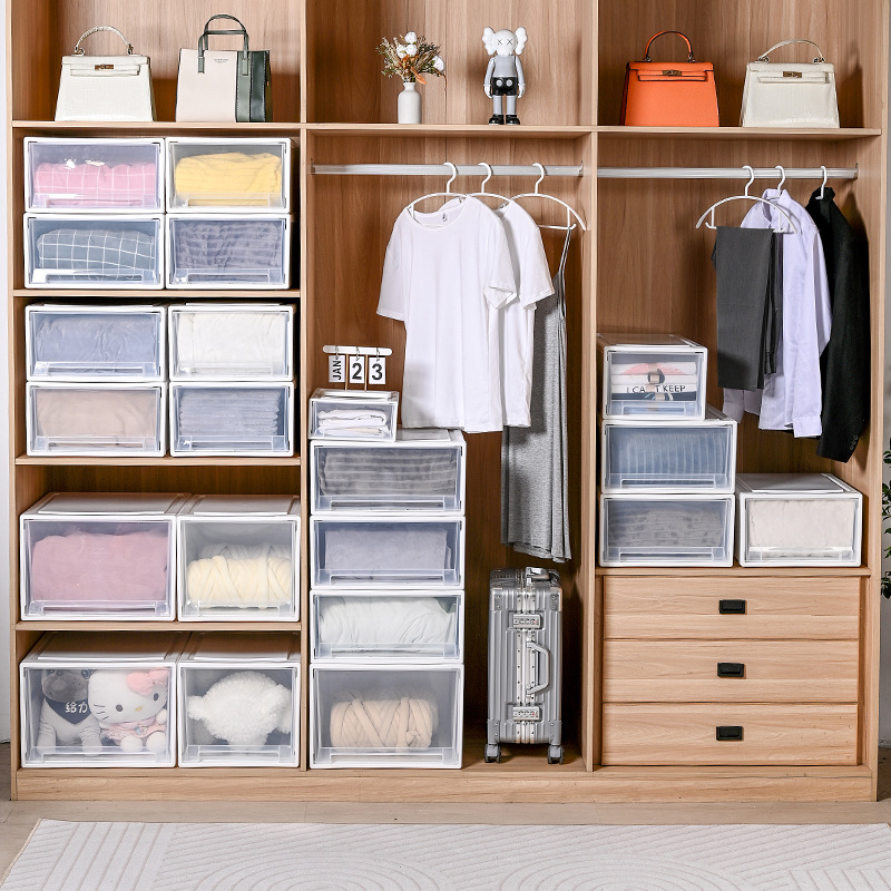 Thickened Storage Cabinet Drawer Type Storage Box Clothes Storage Box Cabinet Storage Household Japanese Style Underwear Finishing Box