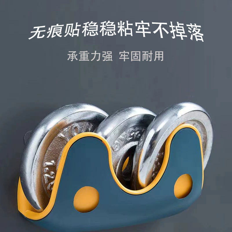 Стеллаж для крышки кухонного горшка настенный бытовой стеллаж для крышки горшка без перфорации креативный стеллаж для хранения двойной утолщенный стеллаж для хранения