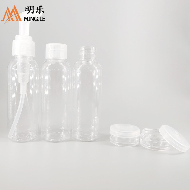 旅行套装PET瓶PS膏霜罐盒分装瓶营养液塑料瓶塑料颜料瓶化妆品