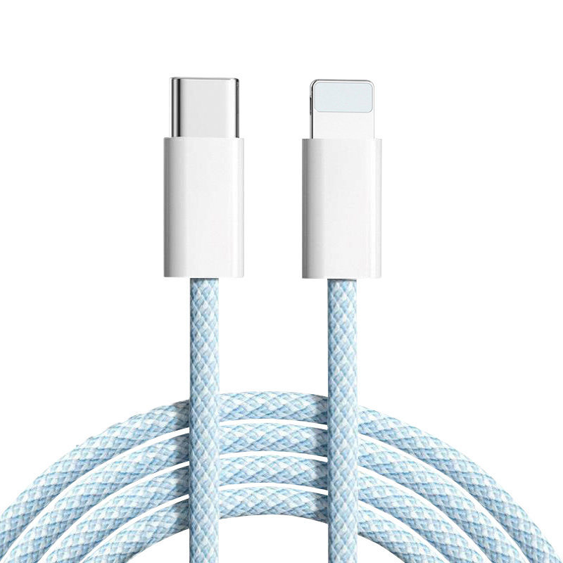 Cable de datos C-C adecuado para Apple 17, cable de carga tipo C de doble extremo, cable de carga rápida trenzado para teléfono móvil 15, cable de datos C-C