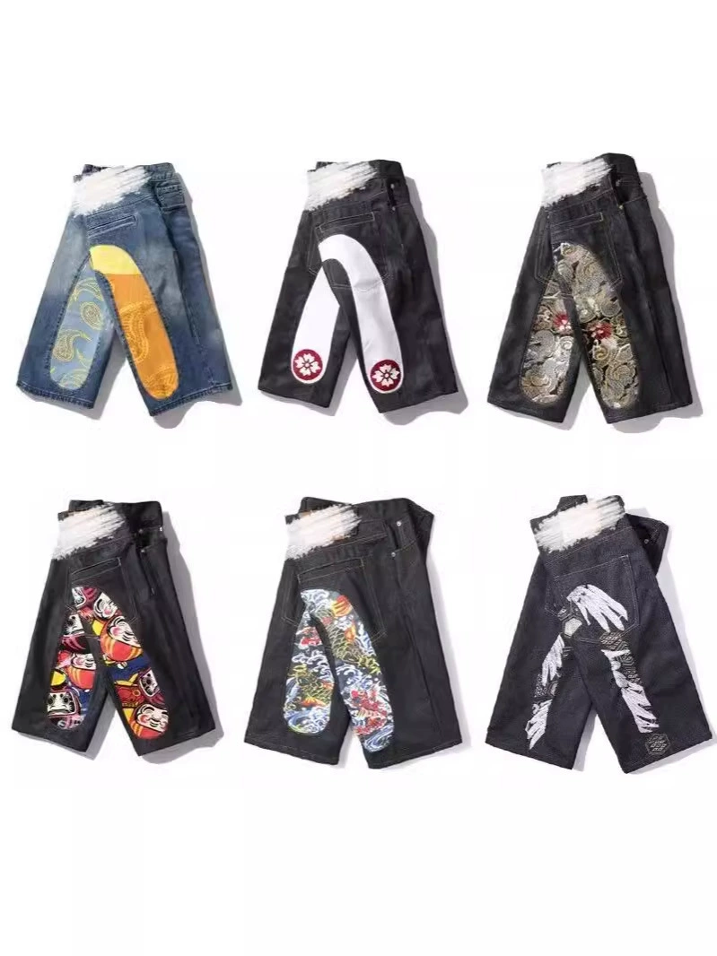 Amazon American Tide High Street хип-хоп принт повседневные китайские брюки для мужчин повседневные дикие тонкие джинсы