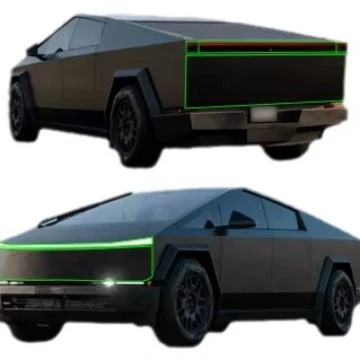 for Tesla Cyberpickup truck: Auto Color Change Film
