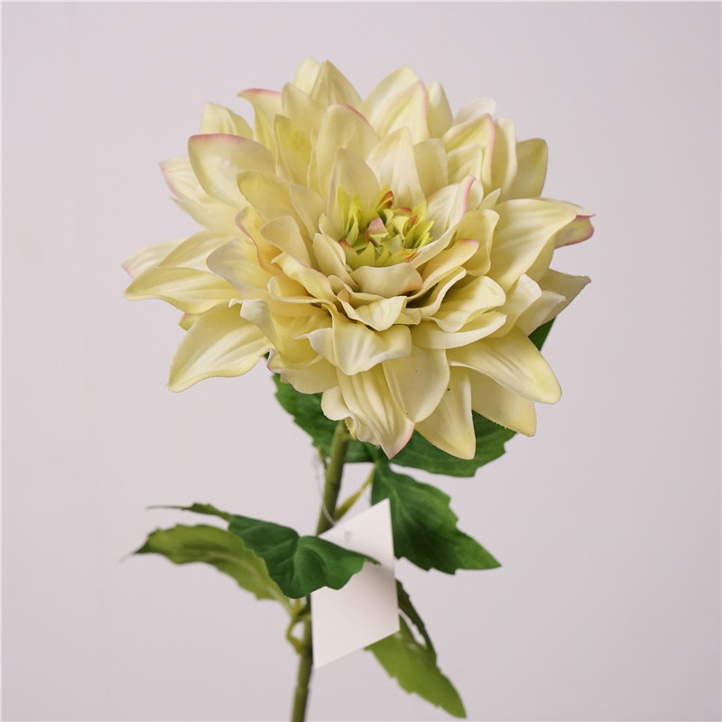 模造花手触り保湿ダリア造花結婚祝い飾り客間食卓に絹布花芸生け花を置く|undefined