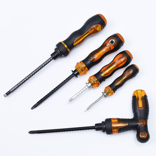 Imperial City Multi-functional Single Double Head Screwdriver with Reversible Ratchet Telescopic Dual-Purpose Multi-Screwdriver Set
