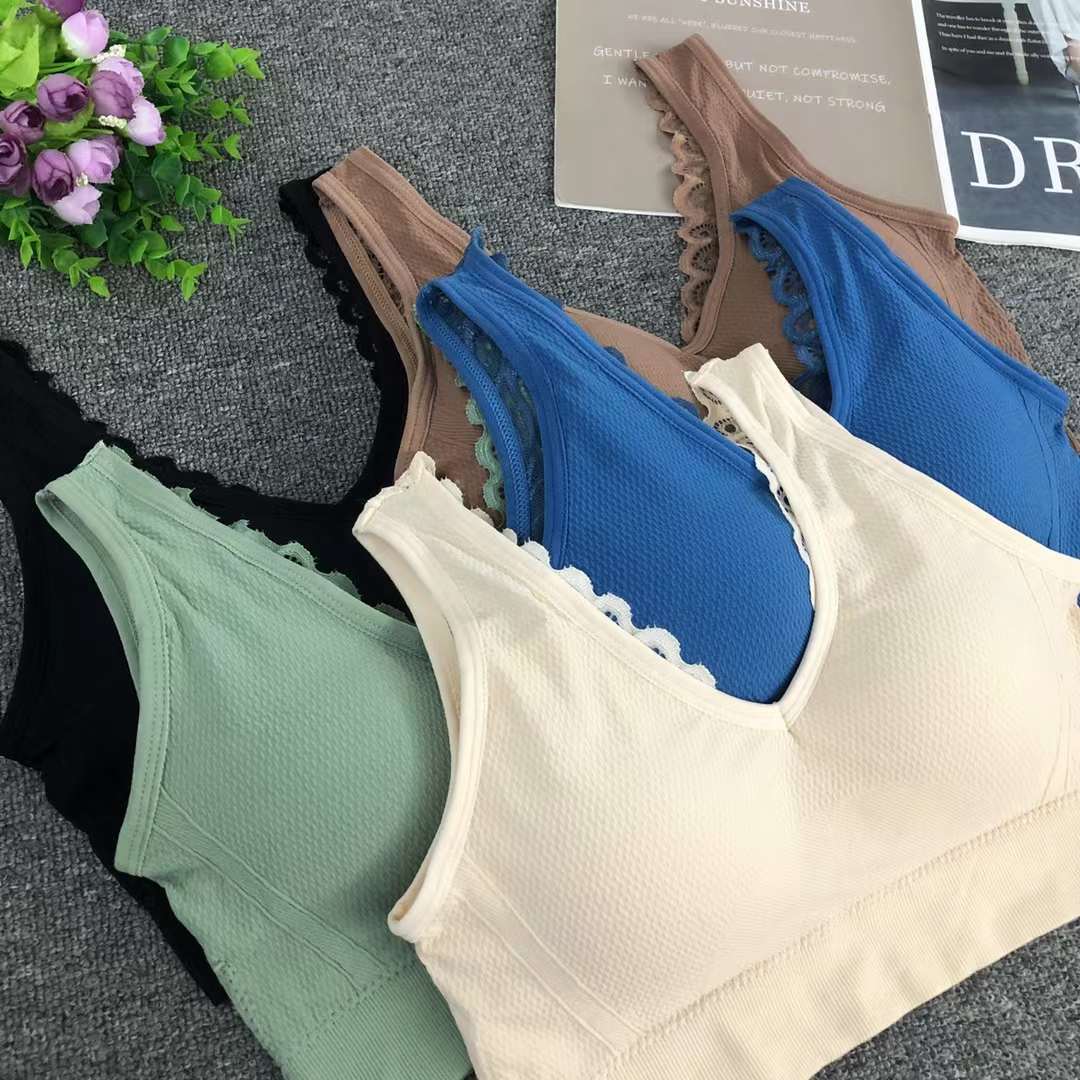 Nuevo chaleco sin costuras de alta elasticidad de alta calidad de dama sin anillo de acero bra de yoga ropa interior deportiva mujer al por mayor