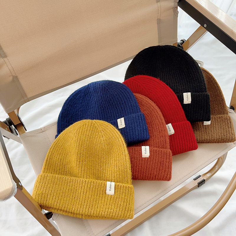 Winter, Autumn Season Children Unisex Gender Children Unisex Basic Simple Style Solid Color Jacquard Wool Cap