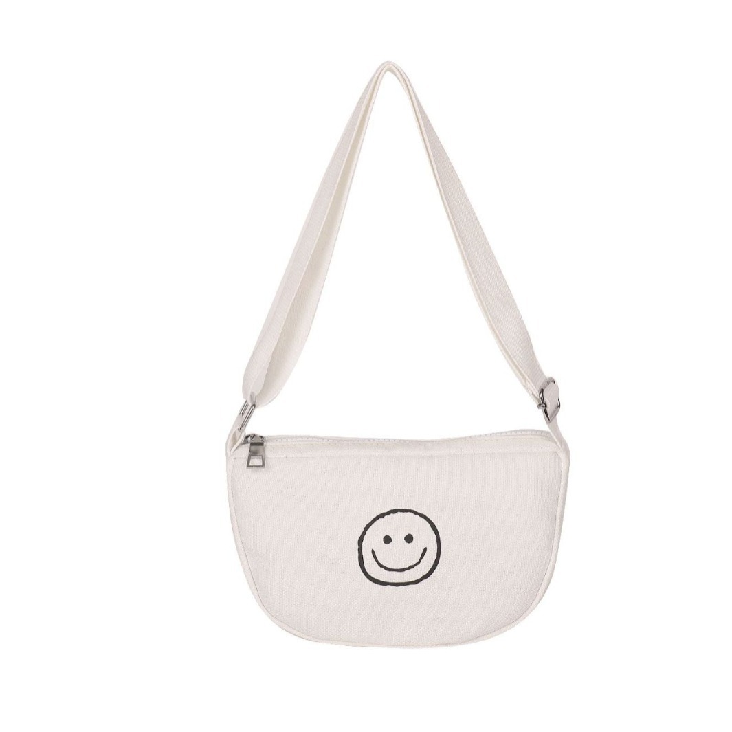 Bolsas para niños coreanos, nuevas bolsas de hombro para niños y niñas, caras sonrientes lindas, letras impresas, bolsas de mochila para niños