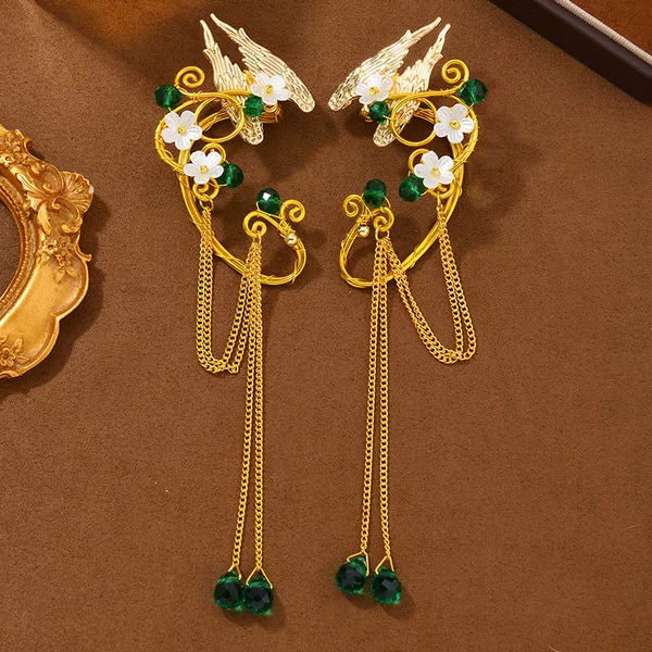 New European and American Foreign Trade Large Quantities of Ready-Made Pierced Ear Hooks and Ear Clips Aliexpress Amazon Popular Cross-Border Ear Jewelry